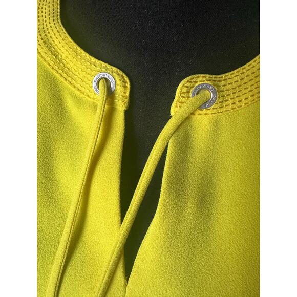 Lands’ End Bright Tunic Dress | Keyhole Tie Neck | Casual Summer Dress - Picture 2 of 11